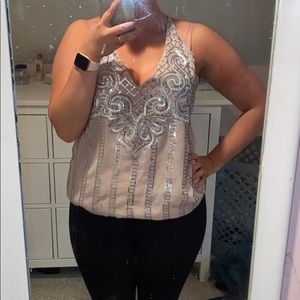 Express Sequined tank top